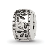 Sterling Silver Reflections Kids Floral Clip Bead